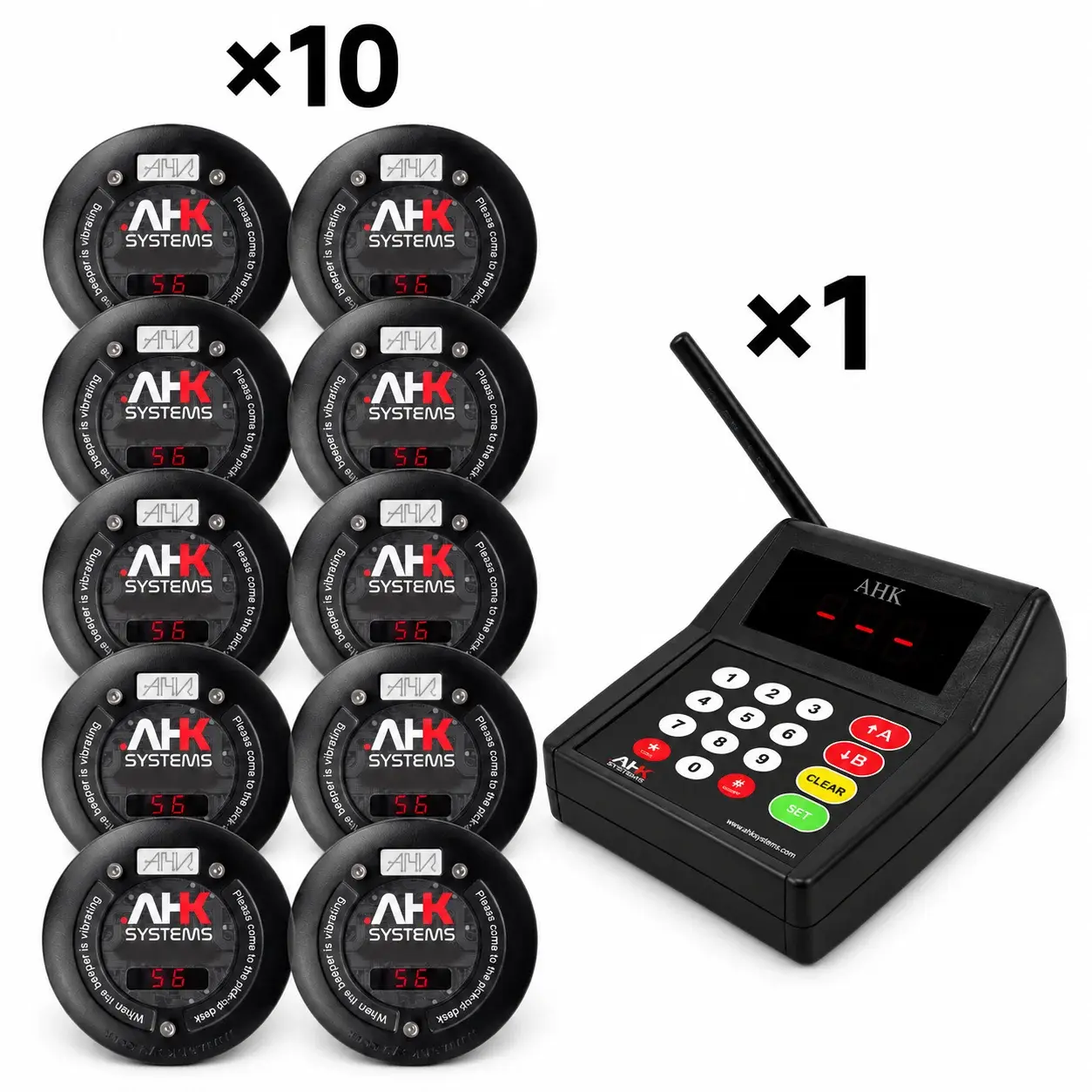 پکیج کامل پیجر لرزشی فراخوان مشتری 10 عددی